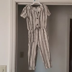 2T black & white romper